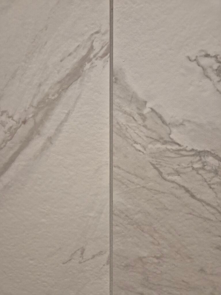 Bathroom tile grout after a professional deep clean and restoration